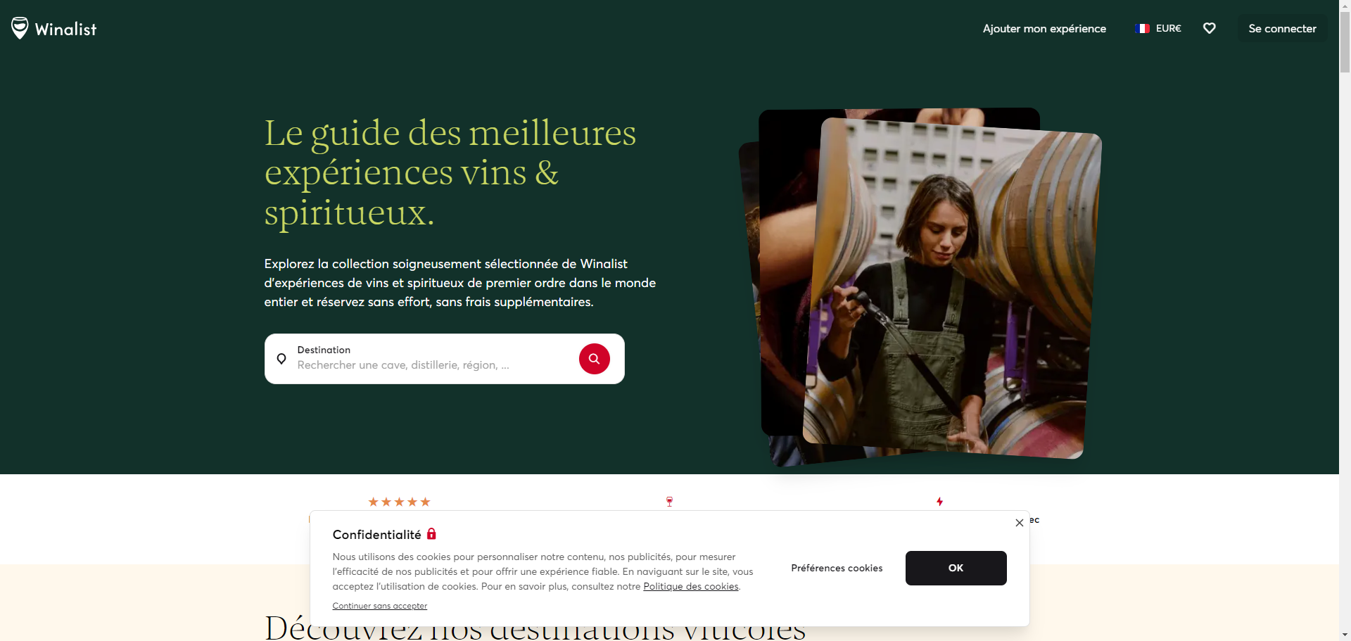 Winalist | Les meilleures expériences viticoles à portée de clics